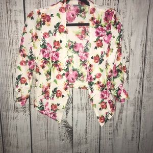 Floral lightweight blazer